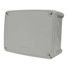 Коробка розподільча СКІМ K160 163х123х68 без отворів сіра IP67