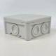 Коробка розподільча СКІМ K115-1 114х114х54+лапки сіра IP65