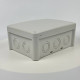 Коробка розподільча СКІМ K160 163х123х68 без отворів сіра IP67