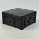 Коробка розподільча СКІМ K115В 114х114х54 чорна IP65