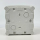 Коробка розподільча СКІМ K115-1 114х114х54+лапки сіра IP65