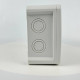 Коробка розподільча СКІМ K160 163х123х68 без отворів сіра IP67