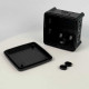 Коробка розподільча СКІМ K85B-0 88х88х52 чорна IP54
