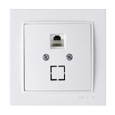 Розетка Nilson Thor біла комп'ютерна  CAT5e RJ45
