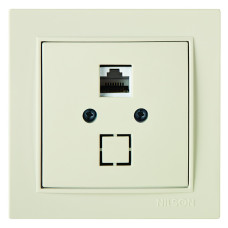 Розетка Nilson Thor кремова комп'ютерна  CAT5e RJ45