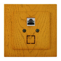 Розетка Nilson Touran дуб комп'ютерна  CAT5e RJ45