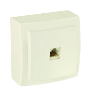 Розетка Nilson Themis кремова комп'ютерна  CAT5e RJ45