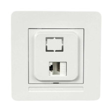 Розетка Nilson Selene біла комп'ютерна CAT5e RJ45
