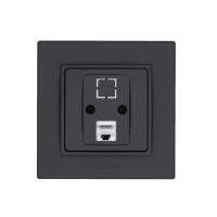 Розетка Nilson Alegra X антрацит матовий комютерна CAT5e RJ45