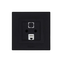 Розетка Nilson Alegra X чорний матовий комп'ютерна CAT5e RJ45