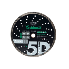 Диск алмазний по бетону Yoshimoto Turbo Industrial (230x2.6x10x22.23мм)
