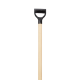 Лопата для снігу Yoshimoto Standard з дер. держаком і алюм. накладкою  (460*360*1360 мм)