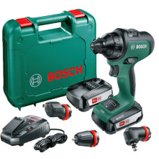 Акумуляторний дриль-шуруповерт Bosch AdvancedDrill 18 з 2 акб 2.5 Ah і з/п, комплектом насадок у кейсі