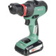 Акумуляторний дриль-шуруповерт Bosch AdvancedDrill 18 з 2 акб 2.5 Ah і з/п, комплектом насадок у кейсі