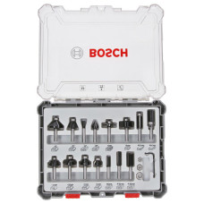 Набір комбінованих фрез Bosch 8 мм, 15 шт