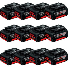 Акумулятор для електроінструментів Bosch GBA 18V 5.0 Ah Professional, 12 шт