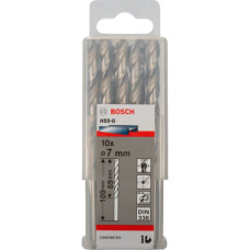 Свердло по металу Bosch HSS-G, DIN 338, 7х69х109 мм, 10 шт