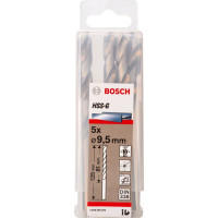 Свердло по металу Bosch HSS-G, DIN 338, 9.5х81х125 мм, 5 шт