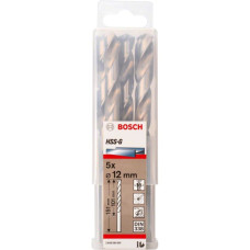 Свердло по металу Bosch HSS-G, DIN 338, 12х101х151 мм, 5 шт
