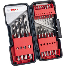 Набір свердел по металу Bosch HSS PointTeQ D1-10 в ToughBox, 18 шт