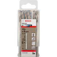 Свердло по металу Bosch HSS-Co, DIN 338, 6х57х93 мм, 10 шт