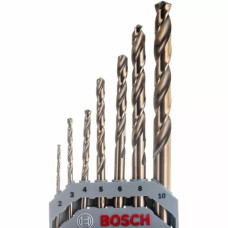 Набір свердел по металу Bosch HSS-Co, DIN 338, D2-10 мм, 7 шт