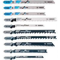 Пилка для лобзика Bosch Wood and Metal 10 шт