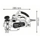 Рубанок Bosch GHO 40-82 C Professional, у кейсі, ніж