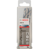 Свердло по металу Bosch HSS-G, DIN 338, 135°, 9х81х125 мм, 5 шт