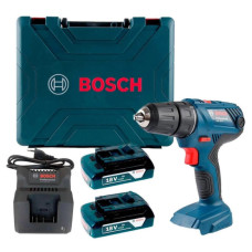 Акумуляторний дриль-шуруповерт Bosch GSR 180-Li, 2 акб 18V 2 Ah, з/п у валізі