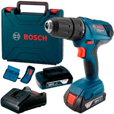 Акумуляторний дриль-шуруповерт Bosch GSR 180-Li, 2 акб 18V 2 Ah, з/п з набором насадок