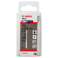 Свердло по металу Bosch HSS-G, DIN 338, 135°, 4.2х43х75 мм, 10 шт