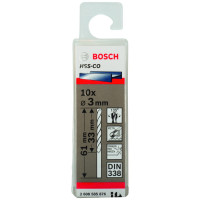 Свердло по металу Bosch HSS-Co, DIN 338, 135°, 3х33х61 мм, 10 шт