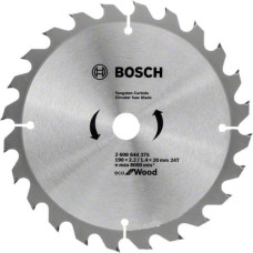 Пиляльний диск Bosch Eco for Wood 190х2.2/1.1х20/16 мм T24
