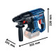 Акумуляторний перфоратор Bosch GBH 180-Li Professional, акб GBA 18V 4 Ah і з/п GAL 18V-40, у кейсі