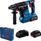 Акумуляторний перфоратор Bosch GBH 187-Li Professional, патрон SDS-Plus, 2 акб GBA 18V 5 Ah і з/п GAL 1880 CV, у кейсі