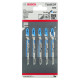 Пилка для лобзика Bosch T 118 EOF Flexible for Metal, 1.5х83 мм, 5 шт