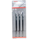 Пилка для лобзика Bosch T 344 D Speed for Wood, 4х152 мм, 3 шт