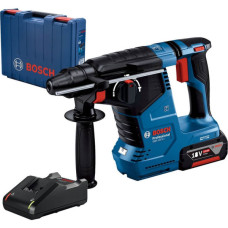 Акумуляторний перфоратор Bosch GBH 187-Li Professional, патрон SDS-Plus, акб GBA 18V 5 Ah і з/п GAL 18V-40, у кейсі