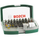 Набір біт Bosch Colored з кольоровим маркуванням і тримачем, 32 шт