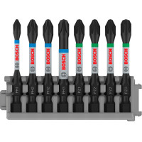 Набір ударних біт Bosch Impact Control, PH та PZ, 50 мм, 8 шт