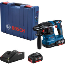 Акумуляторний перфоратор Bosch GBH 185-Li Professional, 2 акб GBA 18V 4 Ah і з/п GAL 18V-40, у кейсі