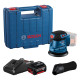 Акумуляторна ексцентрикова шліфмашина Bosch GEX 185-LI Professional, 1 акб 18 В, 4 Ah, з/п GAL 18V-40