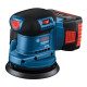 Акумуляторна ексцентрикова шліфмашина Bosch GEX 185-LI Professional, 1 акб 18 В, 4 Ah, з/п GAL 18V-40