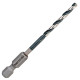 Спіральне свердло Bosch HSS Impact Control 4.2x43x83 мм шестигранний хвостовик 6.35 мм