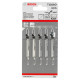 Пилка для лобзика Bosch T 101 AO, 1.4х83 мм, 5 шт