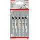 Пилка для лобзика Bosch T 101 D, 4.0-5.2х100 мм, 5 шт