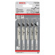 Пилка для лобзика Bosch T 101 B, 2.7х100 мм, 5 шт