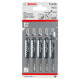 Пилка для лобзика Bosch T 144 D, 4.0-5.2х100 мм, 5 шт