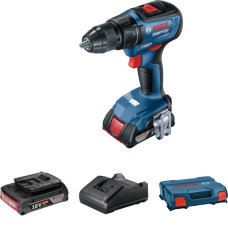 Акумуляторний дриль-шуруповерт Bosch GSR 18V-50 Professional, 2 акб GBA 18V 2 Ah і з/п, у кейсі